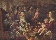 Jacob Jordaens As the Old Sing oil painting on canvas